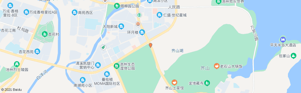 池州齐山北道路口_公交站地图_池州公交_妙搜公交查询2024