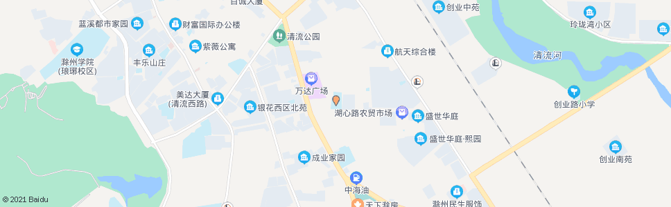 滁州湖心路小学_公交站地图_滁州公交_妙搜公交查询2024