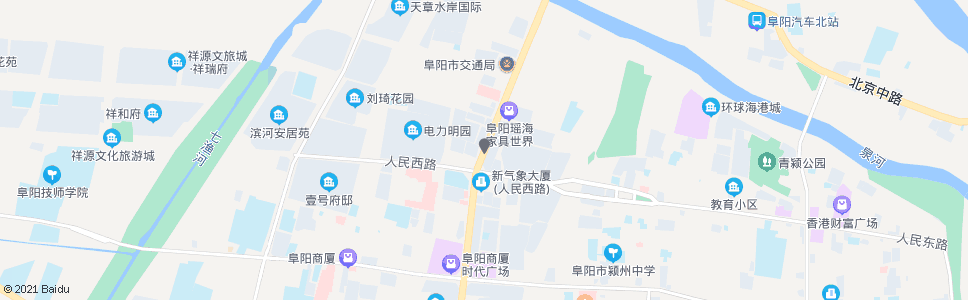 阜阳自来水公司名牌建材城_公交站地图_阜阳公交_妙搜公交查询2024