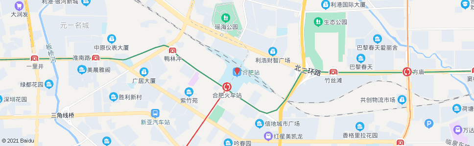 合肥戴店_公交站地图_合肥公交_妙搜公交查询2024