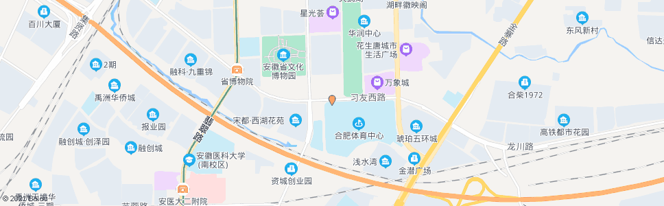 合肥体育馆_公交站地图_合肥公交_妙搜公交查询2024