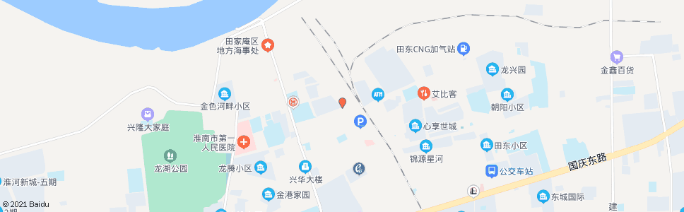 淮南新淮村_公交站地图_淮南公交_妙搜公交查询2024