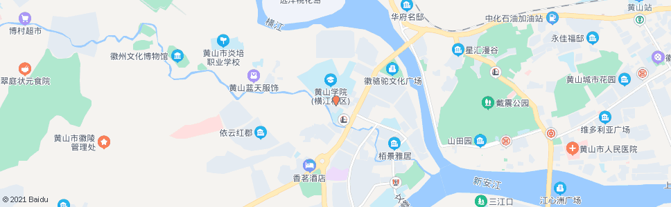 黄山黄山学院北区_公交站地图_黄山公交_妙搜公交查询2024