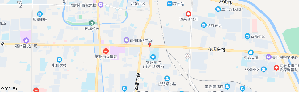 宿州宿州学院西区_公交站地图_宿州公交_妙搜公交查询2024