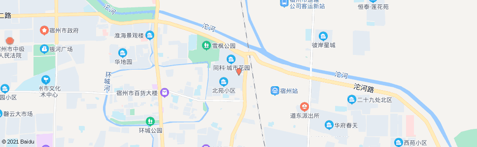 宿州北苑小区(东区)_公交站地图_宿州公交_妙搜公交查询2024