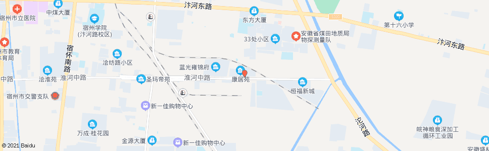 宿州东方面粉厂_公交站地图_宿州公交_妙搜公交查询2024