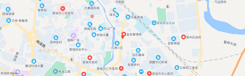 宣城九州水果市场_公交站地图_宣城公交_妙搜公交查询2024