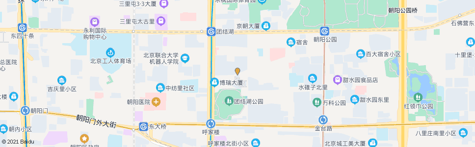 北京团结湖路_公交站地图_北京公交_妙搜公交查询2024