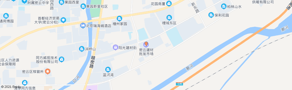 北京东坝建材城_公交站地图_北京公交_妙搜公交查询2024