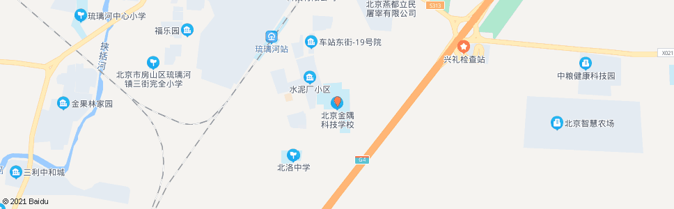 北京金隅建材学校_公交站地图_北京公交_妙搜公交查询2024