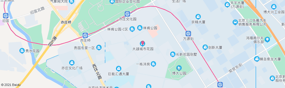 北京天华北街西口(大雄城市花园)_公交站地图_北京公交_妙搜公交查询2025