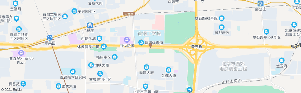 北京晋元桥西_公交站地图_北京公交_妙搜公交查询2024