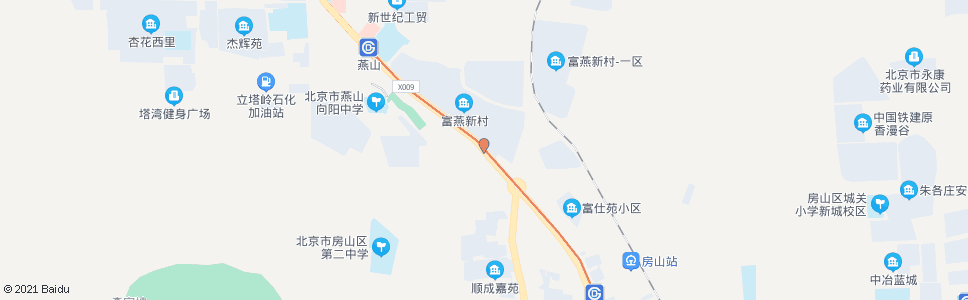 北京富燕新村_公交站地图_北京公交_妙搜公交查询2024