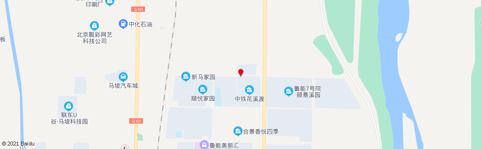 北京花溪渡小区北门_公交站地图_北京公交_妙搜公交查询2024