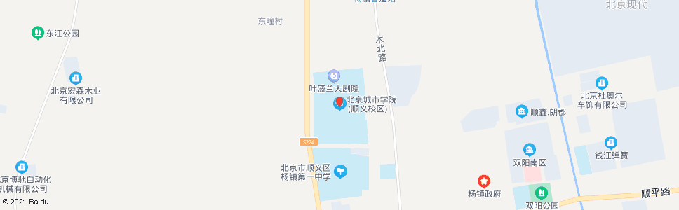 北京北京城市学院顺义校区_公交站地图_北京公交_妙搜公交查询2025