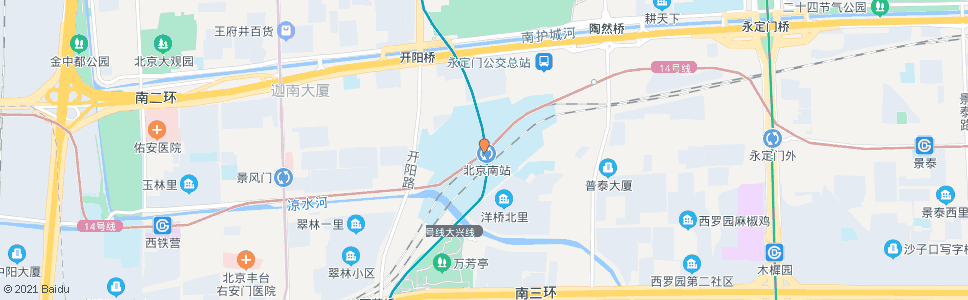 北京北台子_公交站地图_北京公交_妙搜公交查询2024