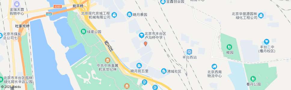 北京晓月苑医院_公交站地图_北京公交_妙搜公交查询2024