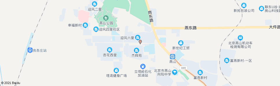 北京燕化杏花东里_公交站地图_北京公交_妙搜公交查询2024