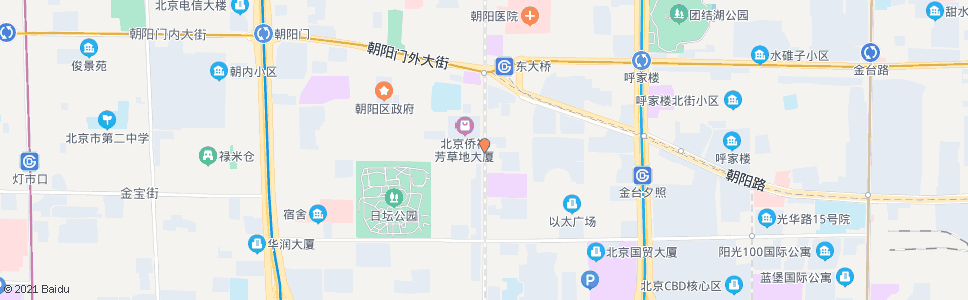 北京芳草地_公交站地图_北京公交_妙搜公交查询2024