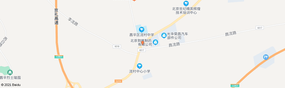 北京北流村_公交站地图_北京公交_妙搜公交查询2024