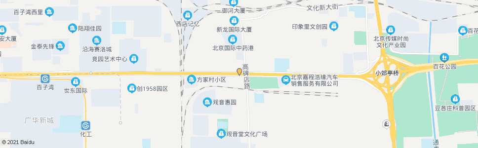 北京朝阳半壁店_公交站地图_北京公交_妙搜公交查询2024