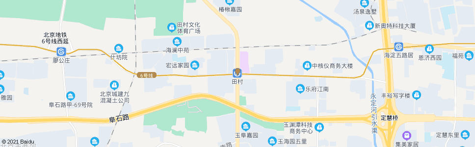 北京田村_公交站地图_北京公交_妙搜公交查询2024