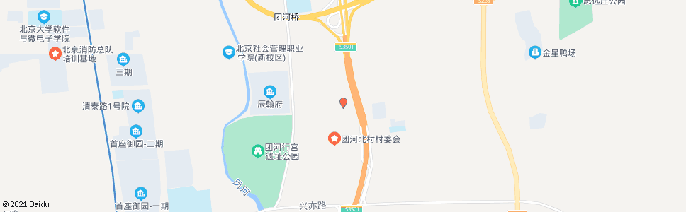 北京团河北村_公交站地图_北京公交_妙搜公交查询2024