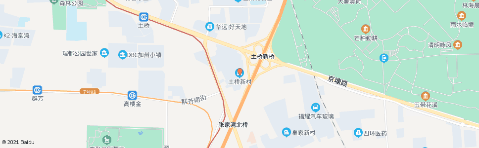 北京土桥新村_公交站地图_北京公交_妙搜公交查询2024