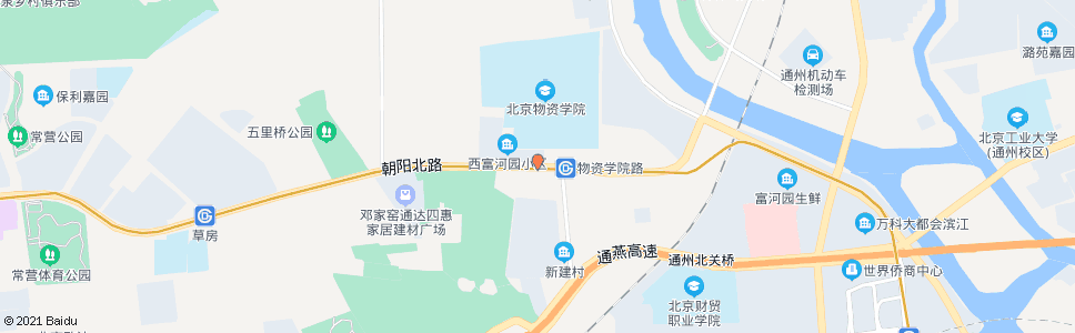 北京北京物资学院_公交站地图_北京公交_妙搜公交查询2024