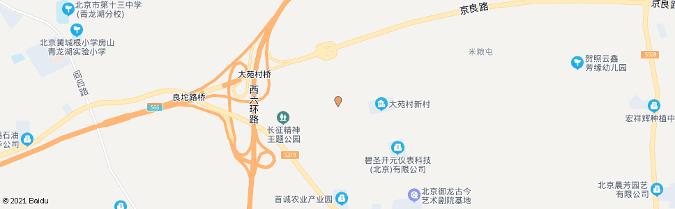 北京大苑村东_公交站地图_北京公交_妙搜公交查询2024