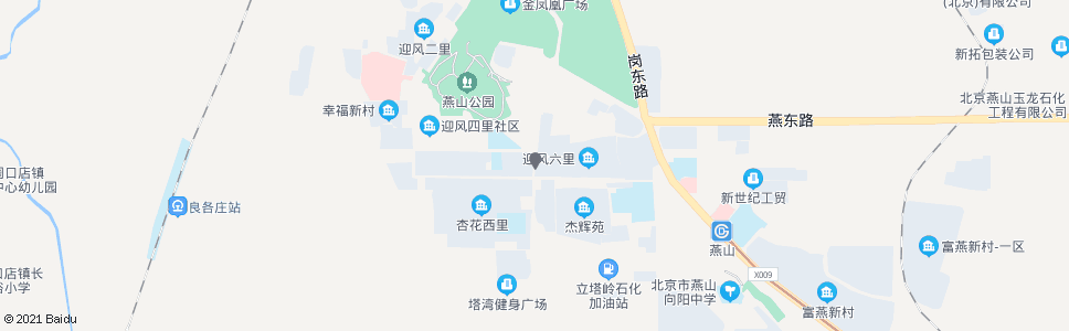 北京燕山岗南路_公交站地图_北京公交_妙搜公交查询2024