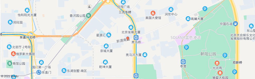 北京燕莎桥西_公交站地图_北京公交_妙搜公交查询2024