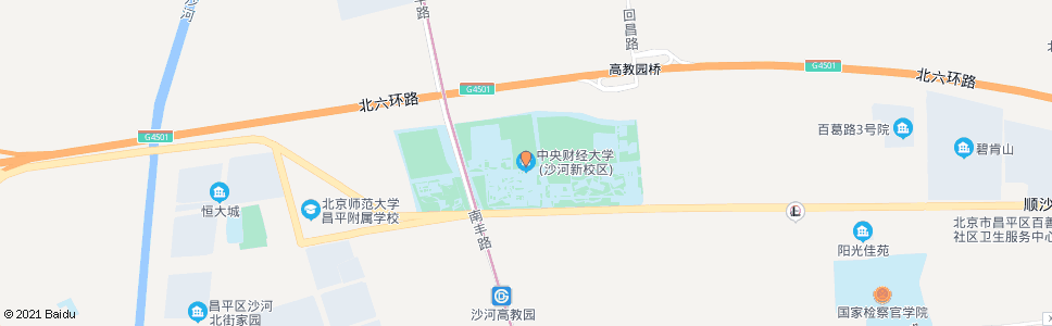 北京中央财经大学沙河校区_公交站地图_北京公交_妙搜公交查询2024