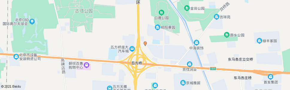 北京白鹿司西_公交站地图_北京公交_妙搜公交查询2025