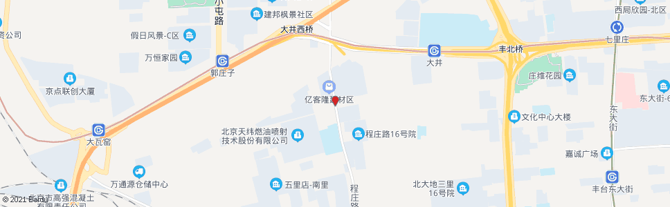 北京北程庄路西口_公交站地图_北京公交_妙搜公交查询2024