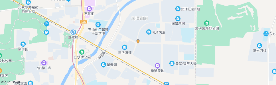 北京水岸南街西口_公交站地图_北京公交_妙搜公交查询2025