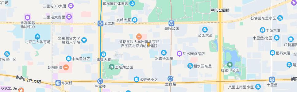 北京朝阳体育馆东门_公交站地图_北京公交_妙搜公交查询2024