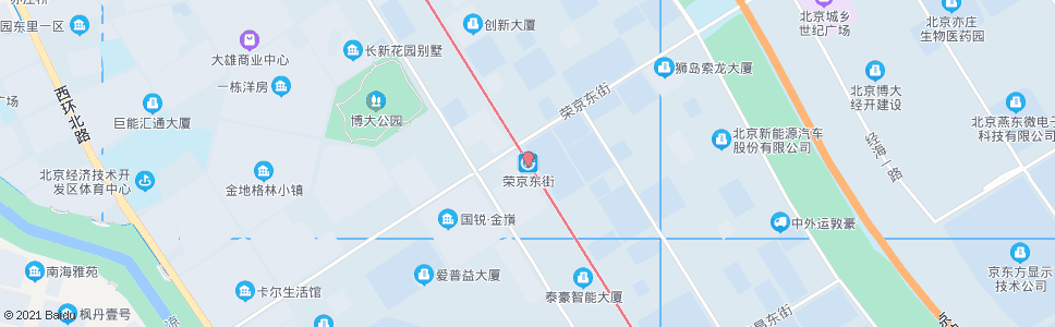 北京地铁荣京东街站_公交站地图_北京公交_妙搜公交查询2024