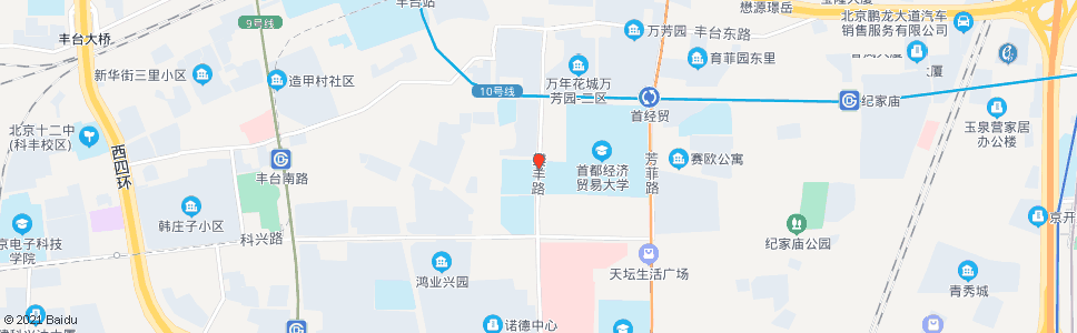 北京首经贸西校区_公交站地图_北京公交_妙搜公交查询2024