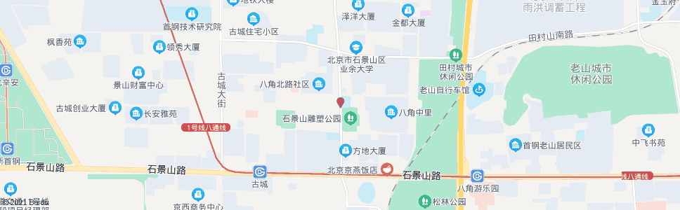 北京石景山科技馆_公交站地图_北京公交_妙搜公交查询2024