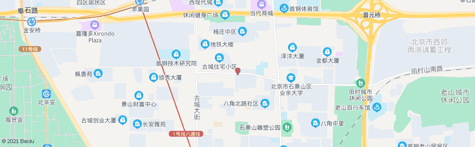 北京八角北路西口_公交站地图_北京公交_妙搜公交查询2024