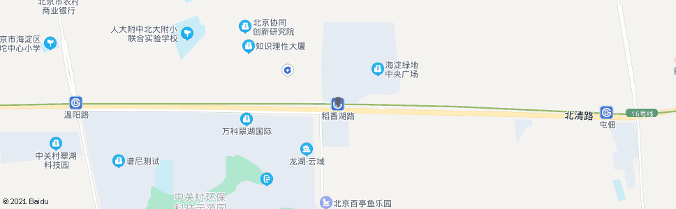 北京地铁稻香湖路站_公交站地图_北京公交_妙搜公交查询2024