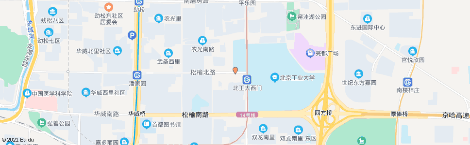 北京松榆北路东口_公交站地图_北京公交_妙搜公交查询2024