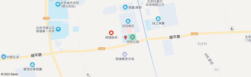 北京杨镇小学_公交站地图_北京公交_妙搜公交查询2024