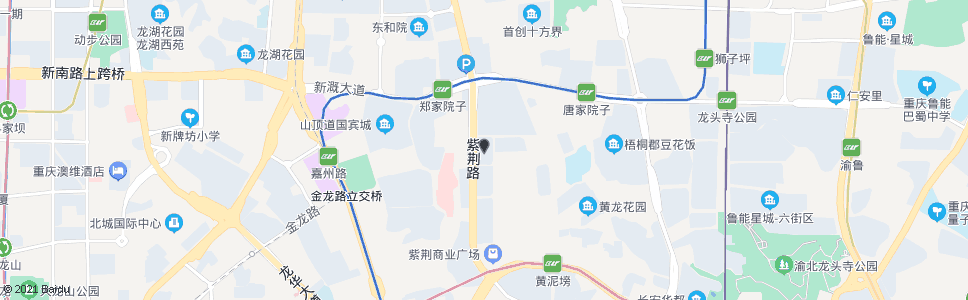 重庆紫荆路(市公安局新城丽园)_公交站地图_重庆公交_妙搜公交查询2024