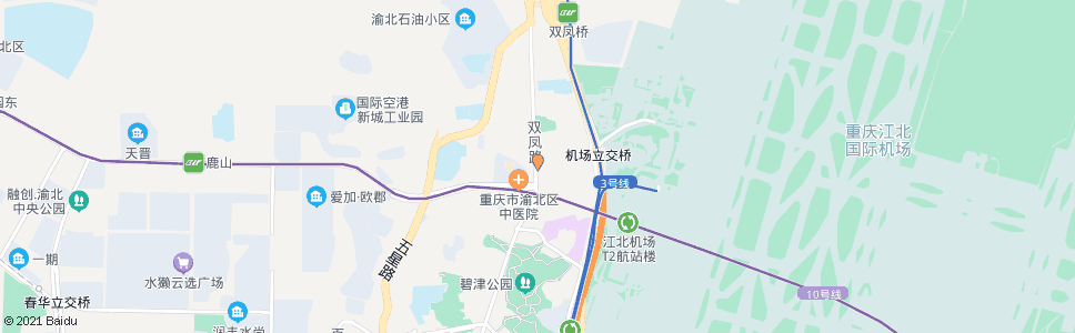 重庆双凤路(渝北区府)_公交站地图_重庆公交_妙搜公交查询2024