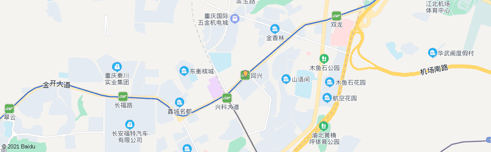 重庆回兴(轨道站)_公交站地图_重庆公交_妙搜公交查询2024