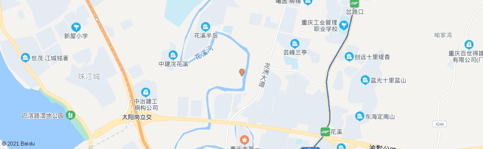 重庆花溪村_公交站地图_重庆公交_妙搜公交查询2024