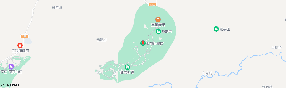 重庆宝顶景区停车场_公交站地图_重庆公交_妙搜公交查询2024