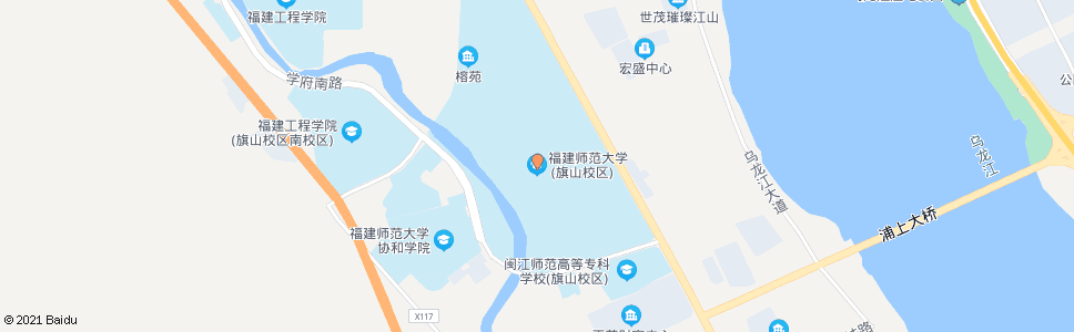 福州大学城师大校区_公交站地图_福州公交_妙搜公交查询2024